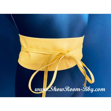 Ceinture kimono jaune