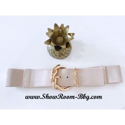 Ceinture élastique Ines beige