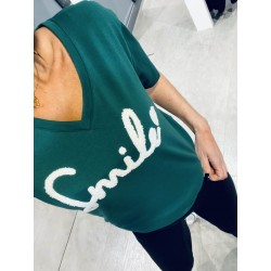 T-shirt vert Smile