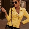 Veste suédine jaune grande taille