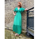 Robe Longue Bohême Verte