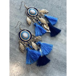 Boucles Rosalie bleu
