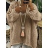Pull tricot camel