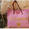 Sac Bohême rose