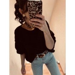 Pull Eugénie noir