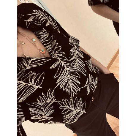 Chemise noire Palma