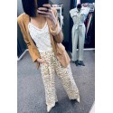 Pantalon zébré camel