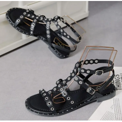 Sandales noires Lou
