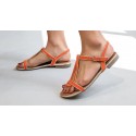 Sandales Vic orange