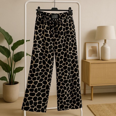 Pantalon fluide lignes motifs- exclu live
