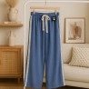 Pantalon gaz de coton bleu jeans Louise