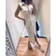 Robe beige Flavie