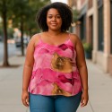 Top Tie and Dye rose Belle taille
