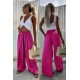 Pantalon viscose fushia