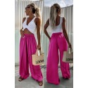Pantalon viscose fushia