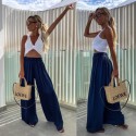 Pantalon viscose marine