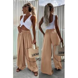 Pantalon viscose camel