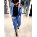 Pantalon 7/8 bleu