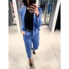 Pantalon 7/8 bleu