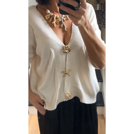 Gilet del Mar écru