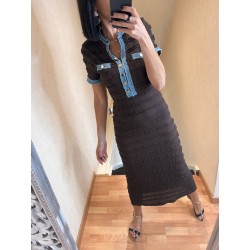 Robe choco bi-matière