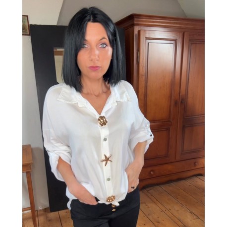 Chemise del mar blanc