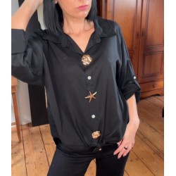 Chemise del mar ,noir