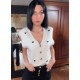 Gilet sans manche coeur beige
