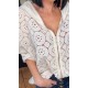 Veste dentelle beige