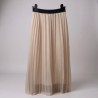 Jupe plissée beige