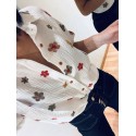 Chemise gaz de coton flowers