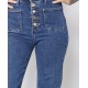 Jeans Clair Boutons multi