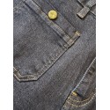 Jeans brut boutons officier