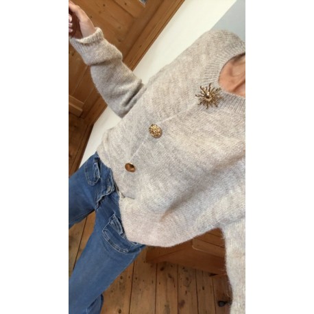 Gilet Bijoux beige