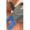 Gilet bijoux kaki