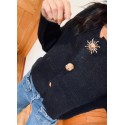 Gilet noir bijoux