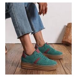 Baskets Gazou emeraude