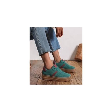 Baskets Gazou emeraude