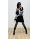 Gilet Camille gris & noir