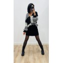 Gilet Camille gris & noir