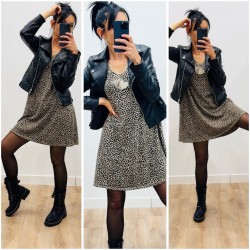 Robe leo coeur gold