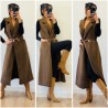 Manteau sans manches choco