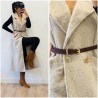 Manteau sans manches beige