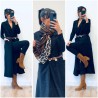 Manteau noir sans manches