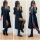 Long blazer noir