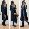 Long blazer noir