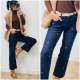 Jeans brut marguerites