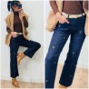 Jeans brut marguerites