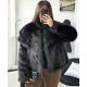 Fausse fourrure noire