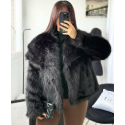 Fausse fourrure noire